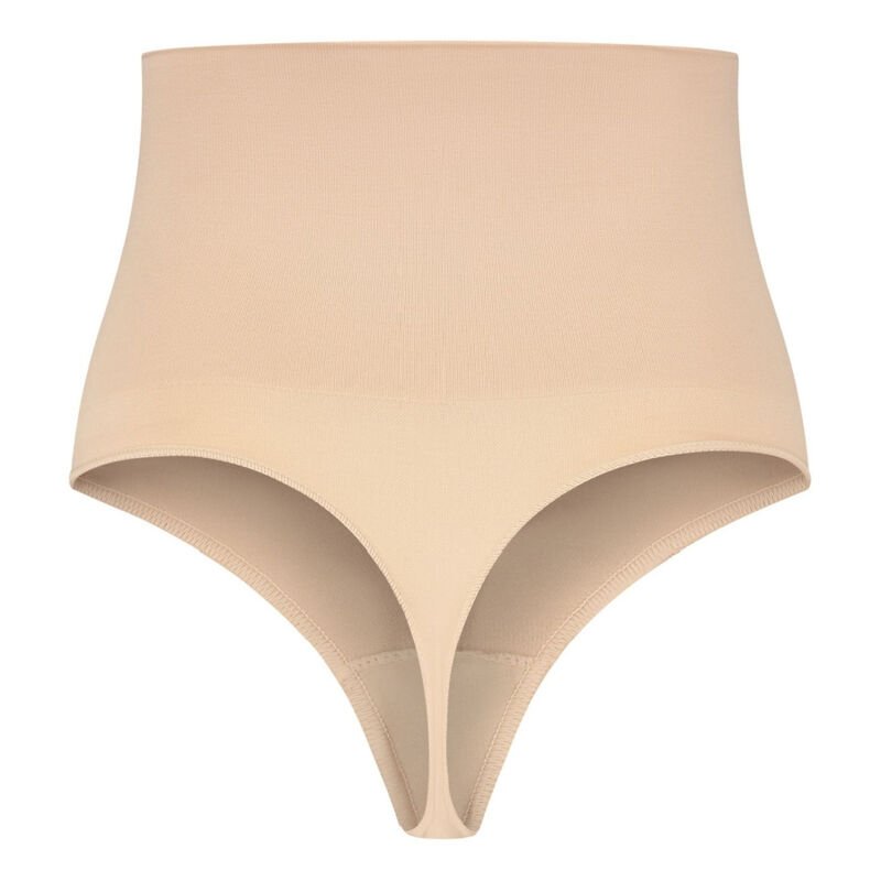 BYE-BRA - CINTO SEM EMENDA ESTILO TANGA BEIGE TAMANHO L - Image 3