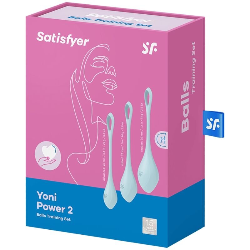 SATISFYER - CONJUNTO DE TREINO YONI POWER 2 AZUL - Image 3