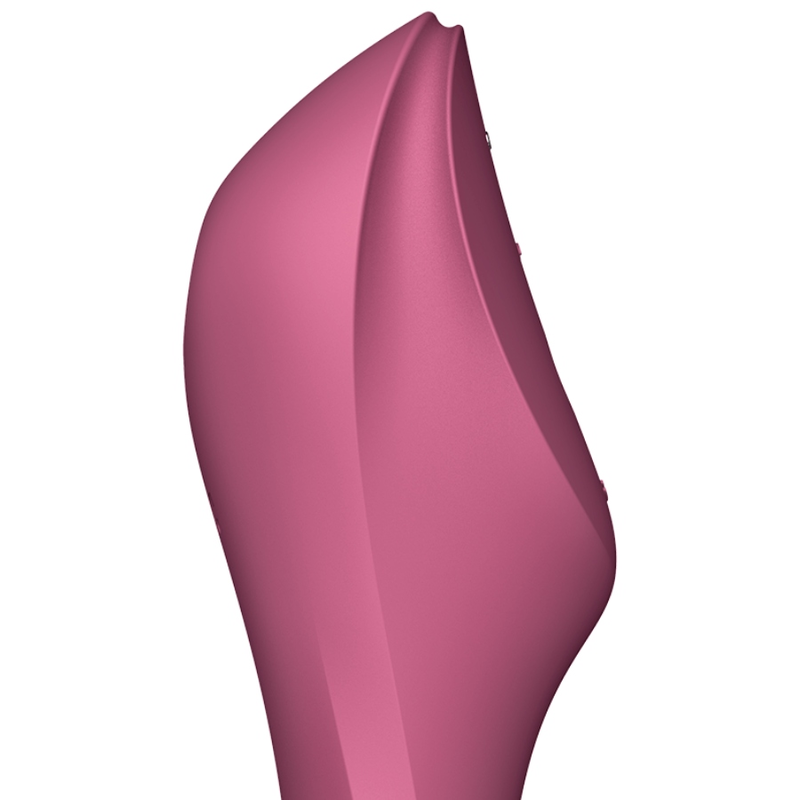 SATISFYER - VIBRADOR DE PULSO DE AR CURVY TRINITY 3 VERMELHO - Image 2