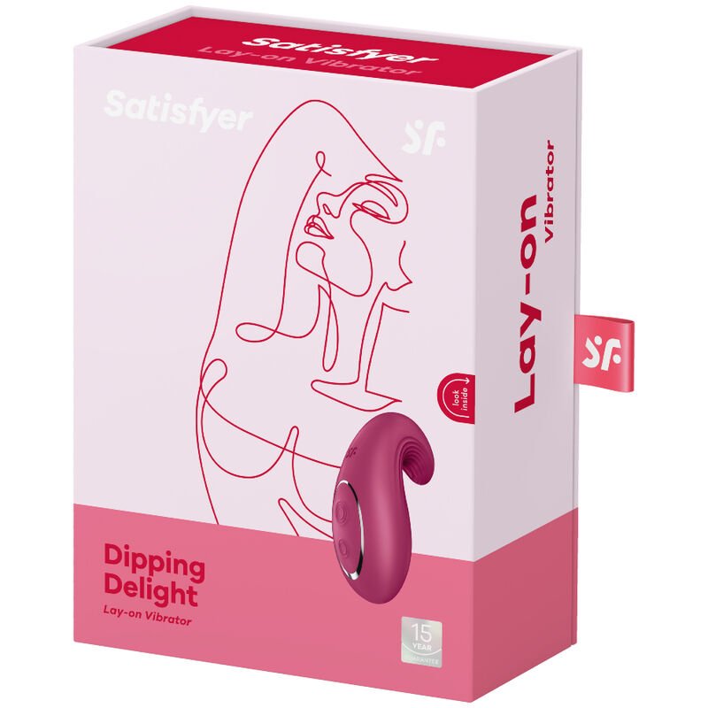 SATISFYER - VIBRADOR LAY-ON DIPPING DELIGHT VERMELHO - Image 4