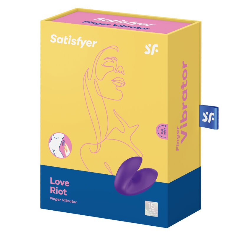 SATISFYER - VIBRADOR DE DEDO LOVE RIOT ROXO - Image 4