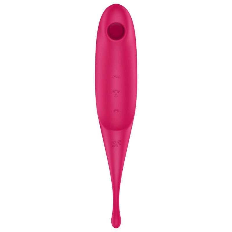 SATISFYER - ESTIMULADOR E VIBRADOR DE PULSO TWIRLING PRO AIR VERMELHO - Image 2