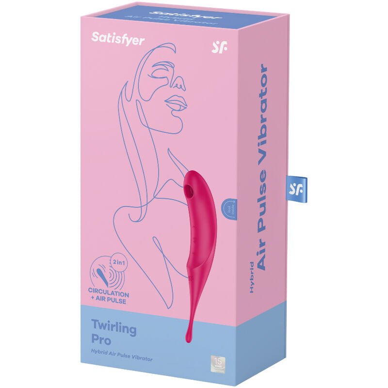 SATISFYER - ESTIMULADOR E VIBRADOR DE PULSO TWIRLING PRO AIR VERMELHO - Image 4