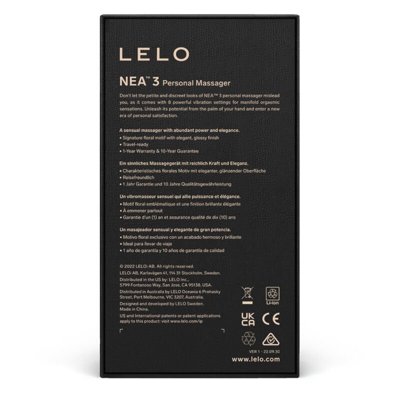 LELO - NEA 3 MASSAGEIRO PESSOAL PRETO - Image 5