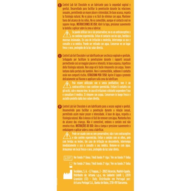 CONTROL - GEL LUBRIFICANTE LUB CHOCOLATE 75 ML - Image 2