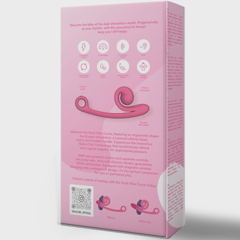 SNAIL VIBE - VIBRADOR CURVO ROSA - Image 5