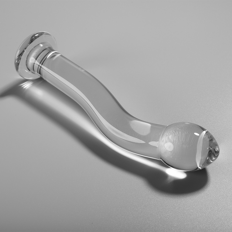 SÉRIE NEBULA BY IBIZA - MODELO 18 DILDO VIDRO BOROSILICADO TRANSPARENTE 18.5 CM -O- 3.5 CM - Image 2