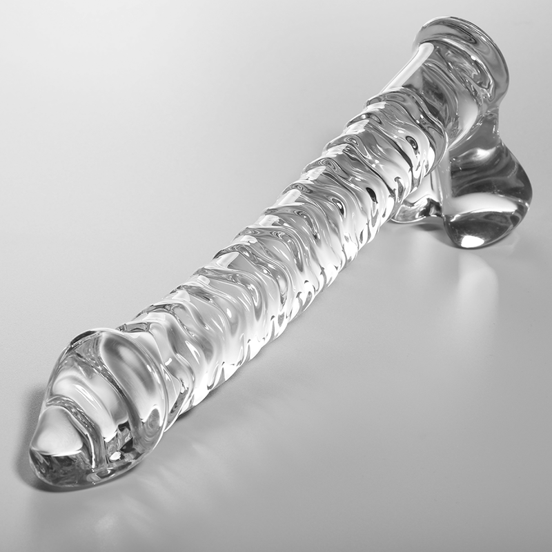 NEBULA SERIES BY IBIZA - MODELO 23 DILDO VIDRO BOROSILICADO TRANSPARENTE 21.5 CM -O- 4 CM - Image 2