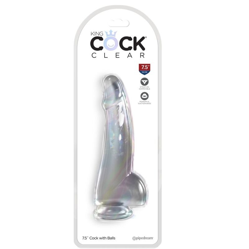 KING COCK - CLEAR DILDO COM TESTÍCULOS 15.2 CM TRANSPARENTE - Image 2