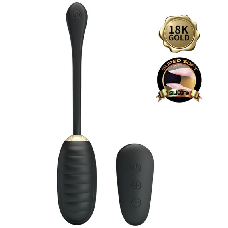 PRETTY LOVE - DOREEN LUXURY RECARREGÁVEL VIBRADOR OVO PRETO CONTROLE REMOTO - Image 3