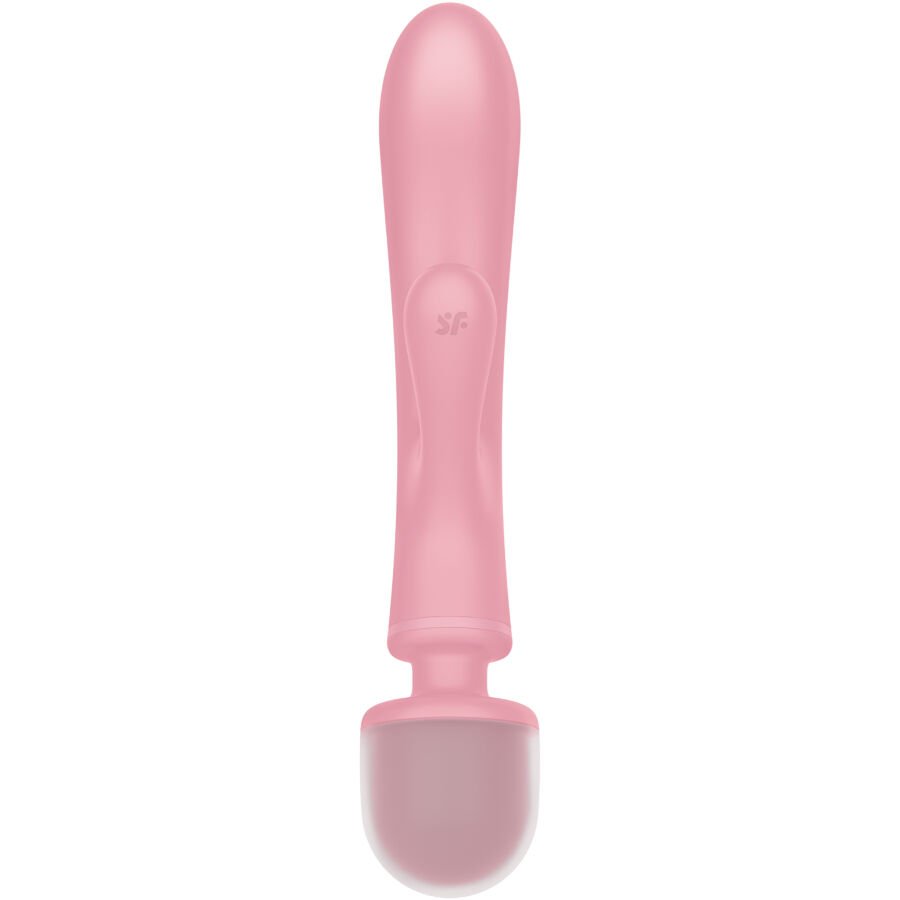 SATISFYER - TRIPLE LOVER RABBIT VIBRADOR MASSAGER ROSA - Image 4