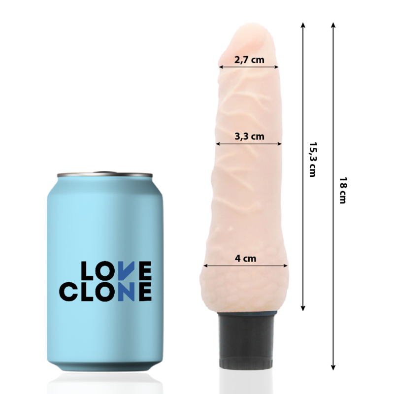 LOVECLONE - VIBRADOR AUTO LUBRIFICANTE SVEN 18.5 CM -O- 3.3 CM - Image 2