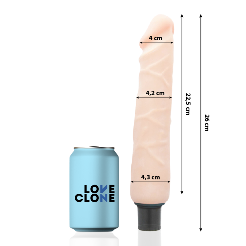 LOVECLONE - VIBRADOR AUTO LUBRIFICANTE JANSEN 26 CM -O- 4.2 CM - Image 2