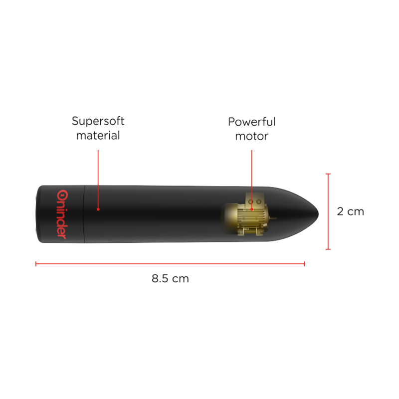 ONINDER - BERLIN BULLET VIBRADOR PRETO 9 MODOS 8,5 X 2 CM - APLICATIVO GRATUITO - Image 4