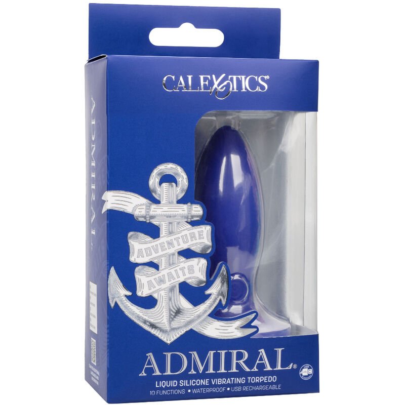 CALEXOTICS - ADMIRAL VIBRADOR TORPEDO ANAL PLUG AZUL - Image 5