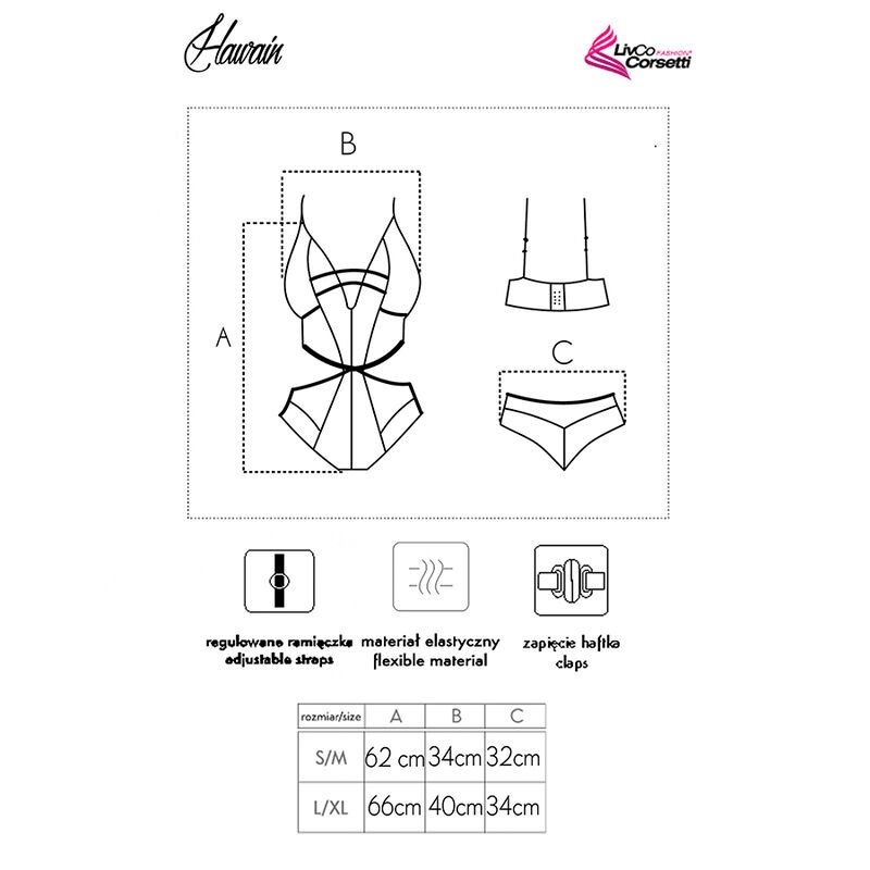 LIVCO CORSETTI FASHION - HAWAIN LC 90665 BODY PRETO - Image 4