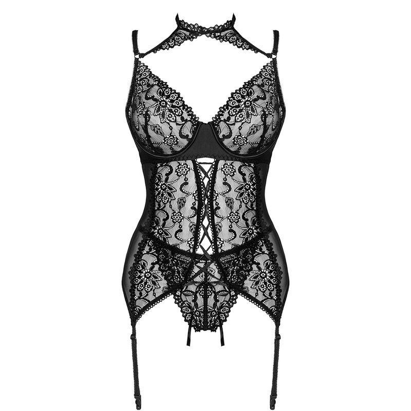 LIVCO CORSETTI FASHION - COLEO GIELLANDRA FOR THE SENSES CORSET + CALCINHA PRETA L/XL - Image 3
