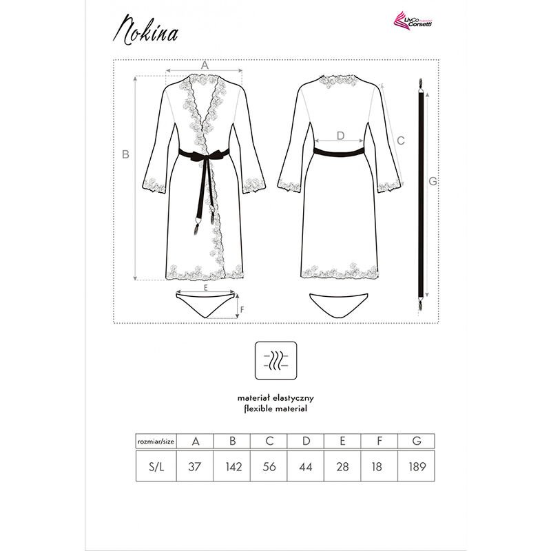 LIVCO CORSETTI FASHION - NOKINA LC XG055 VESTIDO G + CALCINHA PRETA TAMANHO ÚNICO - Image 5