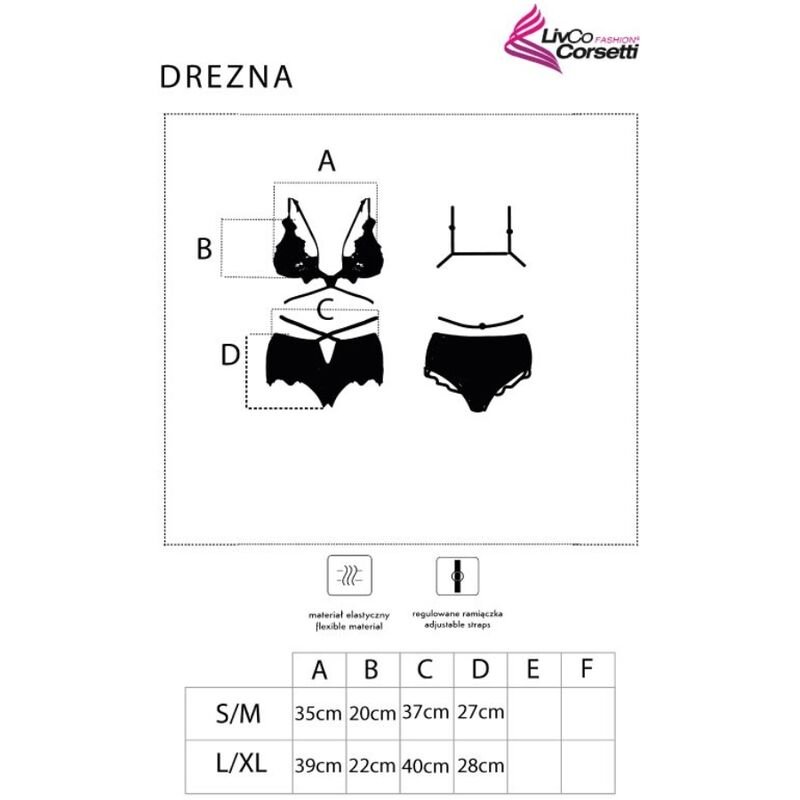 LIVCO CORSETTI FASHION - DREZNA LC 90733 BRA + CALA PRETA - Image 5