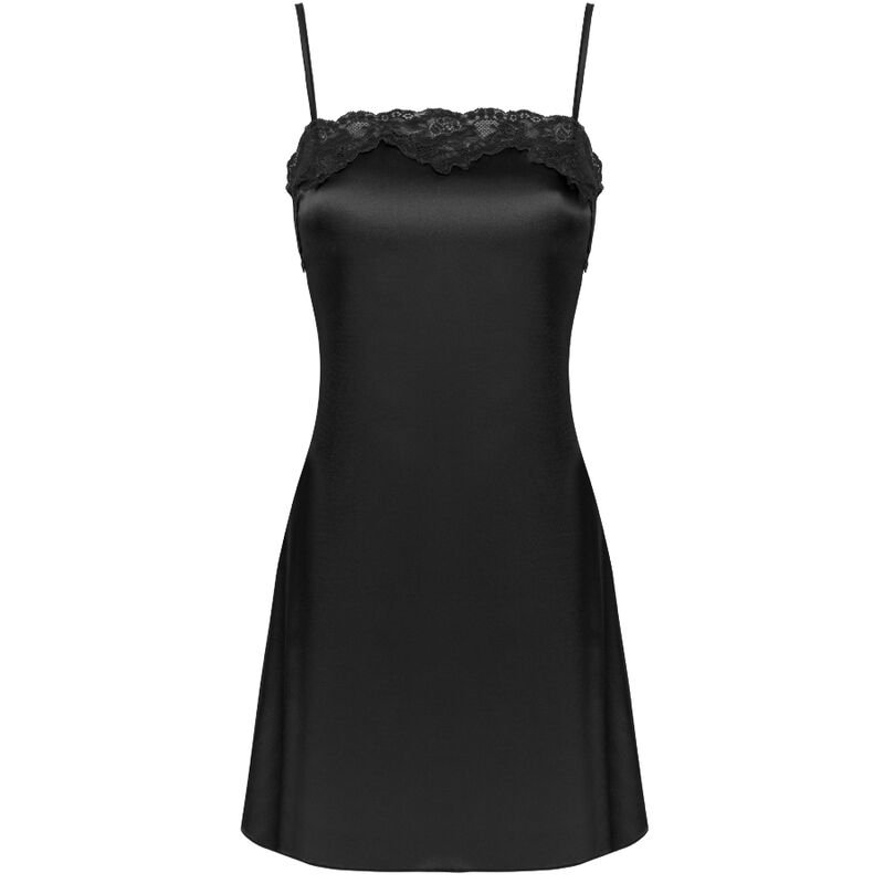 LIVCO CORSETTI FASHION - JACQUELINE LC 90249 VESTIDO + CAMISA + CALCINHA PRETA L/XL - Image 5