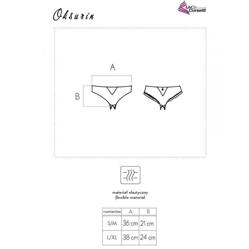 LIVCO CORSETTI FASHION - OKSURIN PANTY CROTCHLESS PRETO - Image 5