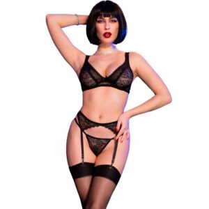 CHILIROSE - CR 4692 CONJUNTO QUATRO PEÇAS PRETO XL