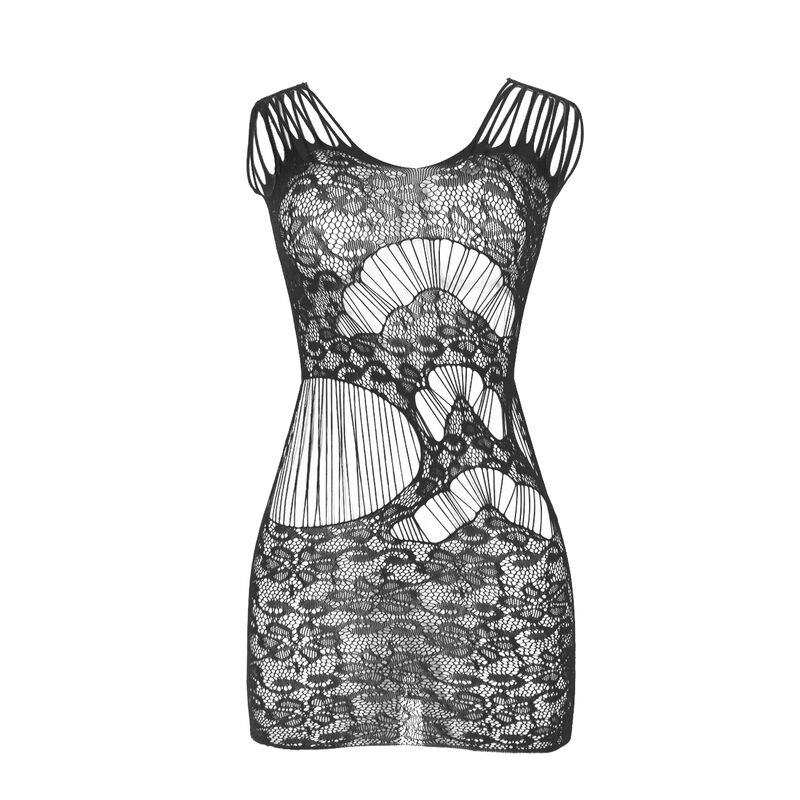 SUBBLIME - 951771 VESTIDO LONGO COM COSTAS ABERTAS COM REDE DE ARRASTO PRETO TAMANHO ÚNICO - Image 3