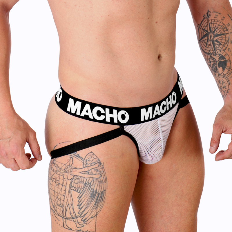 MACHO - MX26X1 JOCK GRID BRANCO L - Image 2