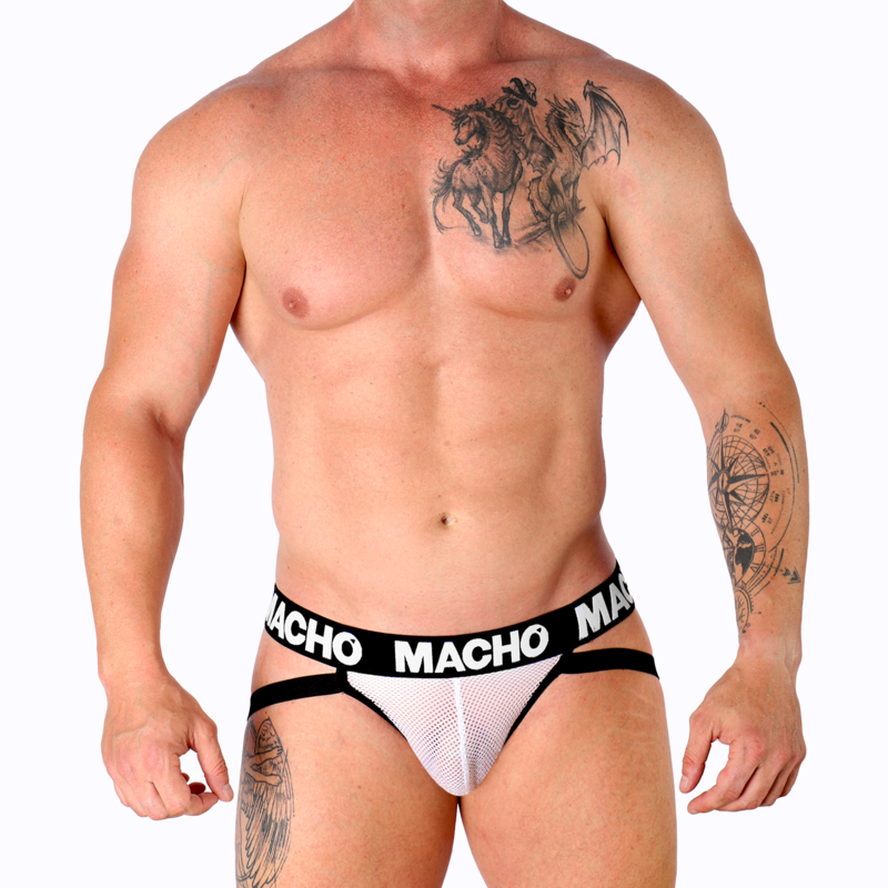 MACHO - MX26X1 JOCK GRID BRANCO L - Image 5
