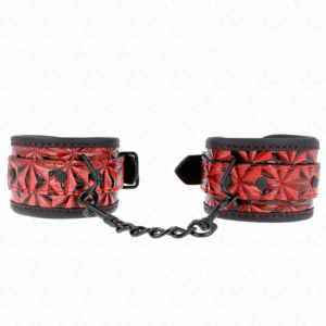 KINK - PULSO PADRÃO DIAMANTE VERMELHO ESCURO AJUSTÁVEL 17-26 CM X 5,5 CM