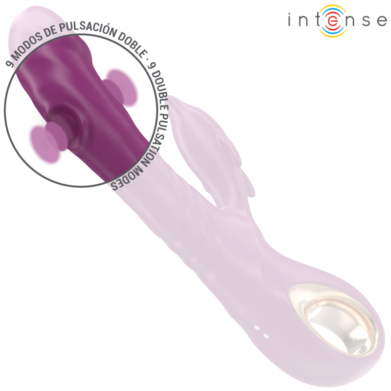 INTENSE - VIBRADOR MULTIFUNCIONAL HALLE COM LÍNGUA ESTIMULANTE DE GOLFINHOS ROXO - Image 4