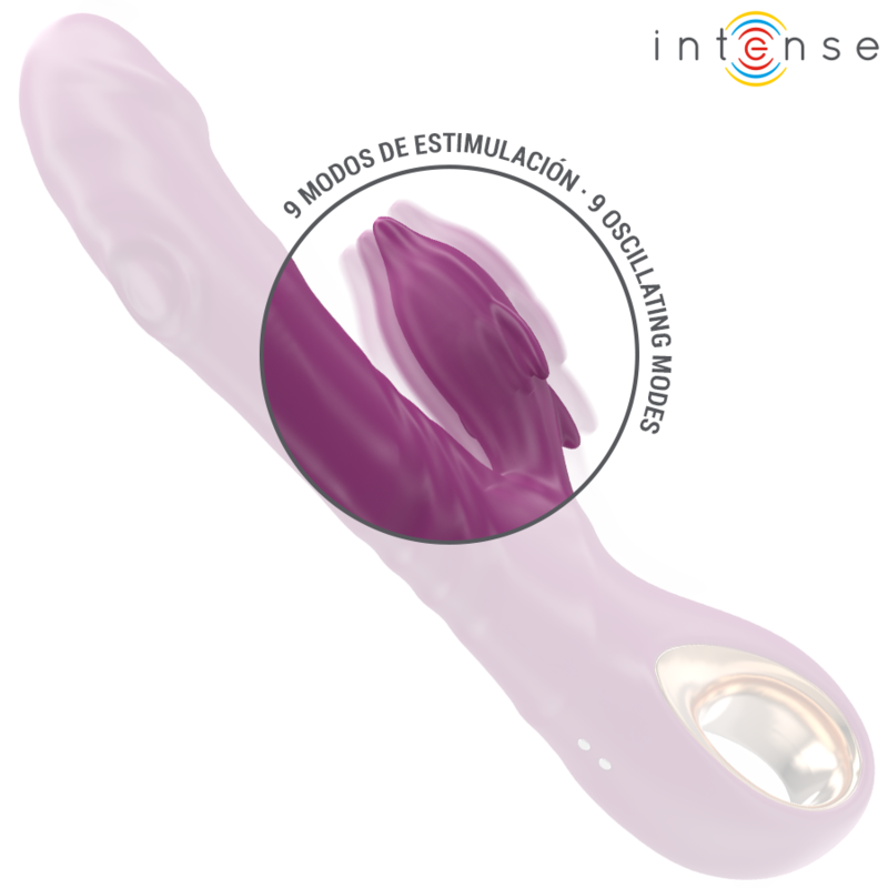 INTENSE - VIBRADOR MULTIFUNCIONAL HALLE COM LÍNGUA ESTIMULANTE DE GOLFINHOS ROXO - Image 5