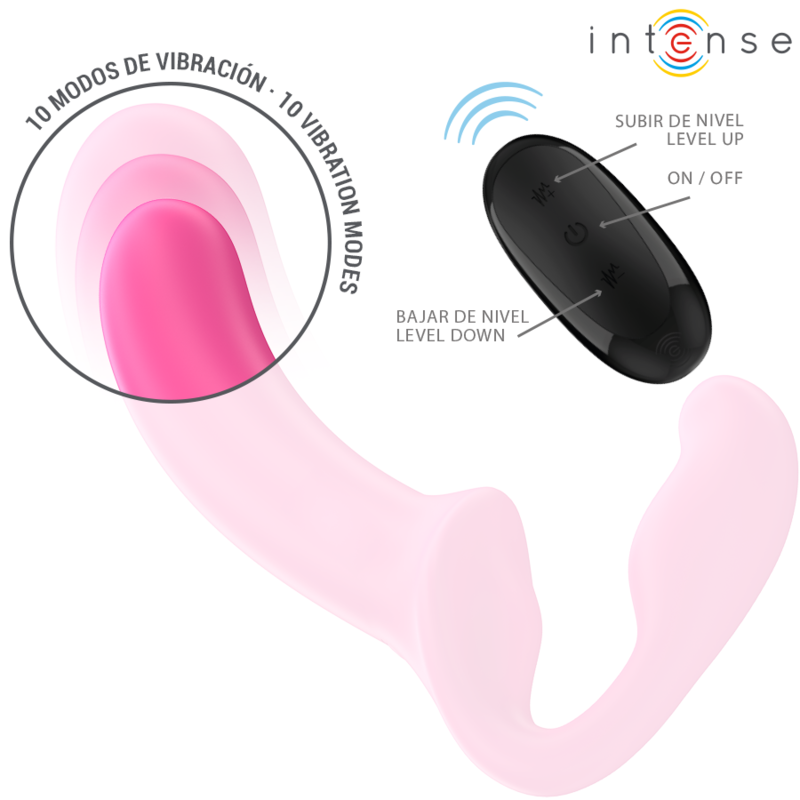 INTENSE - AMY VIBRADOR DUPLO 20 CM ROSA CONTROLE REMOTO - Image 4