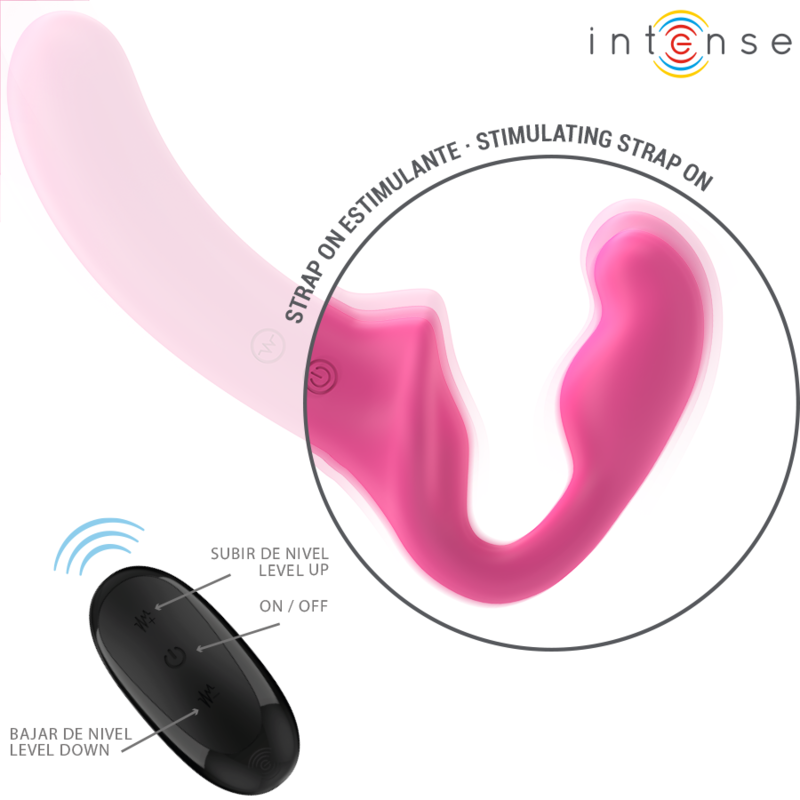 INTENSE - AMY VIBRADOR DUPLO 20 CM ROSA CONTROLE REMOTO - Image 3