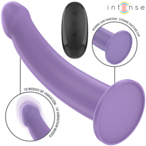 INTENSE - VIBRADOR EDDIE 17,5 CM 10 VIBRAÇÕES ROXO CONTROLE REMOTO