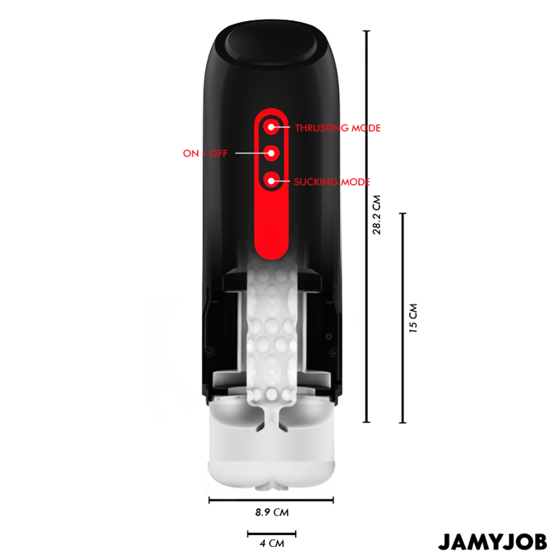 JAMYJOB - MASTURBADOR AUTOMÁTICO PHANTOM VAGINA 5 MODOS ONDAS ESTIMULANTES E IMPULSO - Image 3