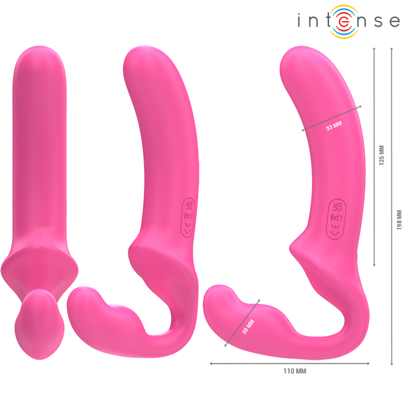 INTENSE - AMY VIBRADOR DUPLO 20 CM ROSA CONTROLE REMOTO - Image 2