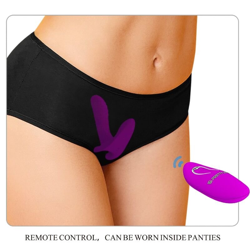 PRETTY LOVE - MASSAGEADOR E VIBRADOR 12 VIBRAÇÕES CONTROLE REMOTO ROXO - Image 4