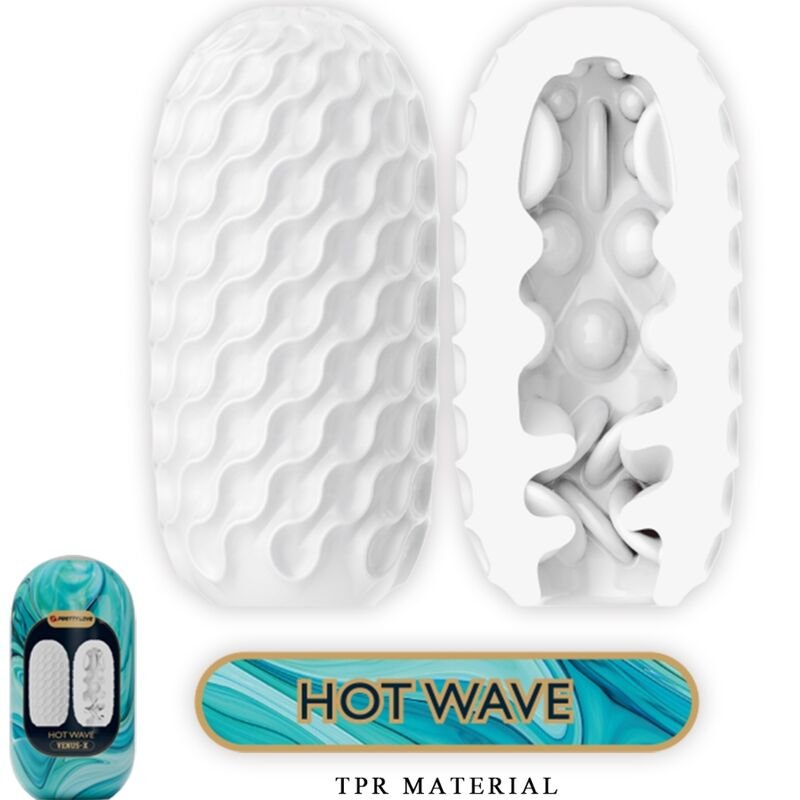 PRETTY LOVE - VENUS X 15 MASTURBADORES MASCULINOS DE SILICONE BRANCO - Image 3