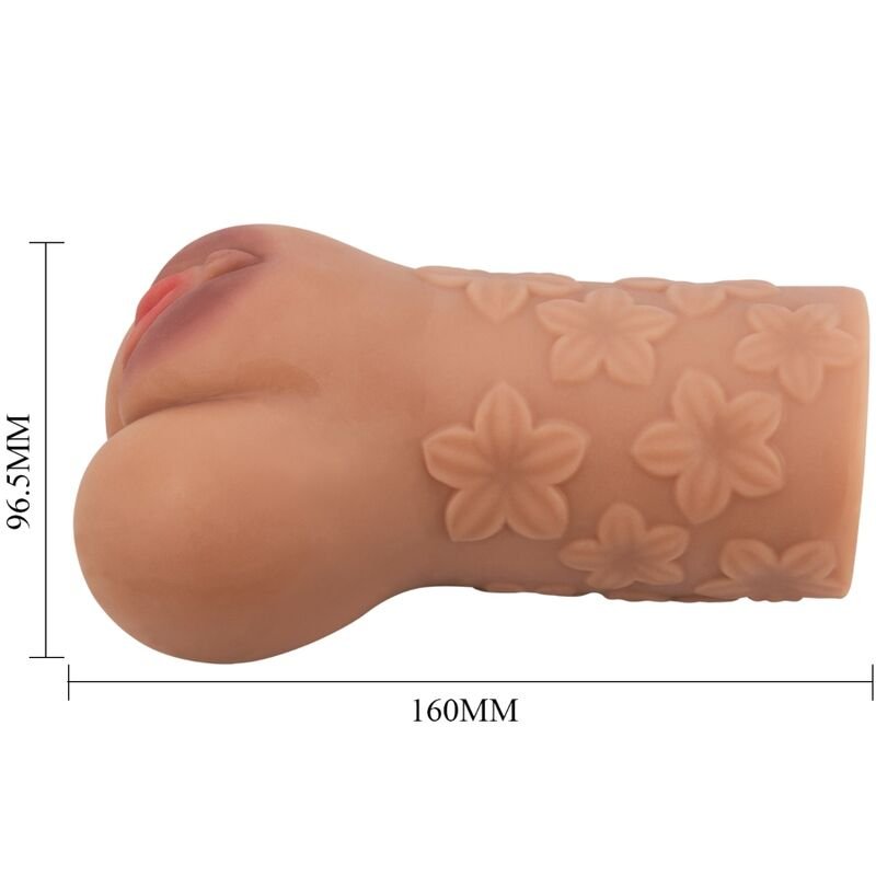 CRAZY BULL - DESIGN DE VAGINA E ÂNUS ESCARLATE COM FLORES CARNE - Image 5