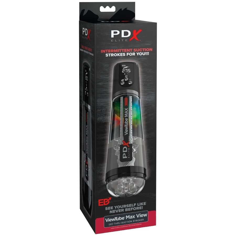 PDX ELITE - VIEWTUBE MAX VIEW MASTURNADOR AUTOMÁTICO COM SUCÇÃO TRANSPARENTE - Image 5