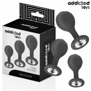 ADDICTED TOYS - CONJUNTO DE 3 PLUG ANAL COM JOIA