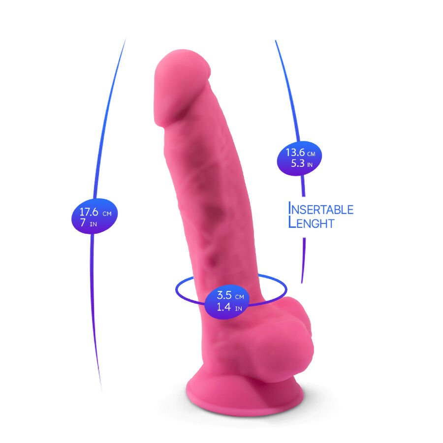 SILEXD – MODELO DE PÊNIS REALISTA 7 ROSA QUE BRILHAM NO ESCURO - Image 5