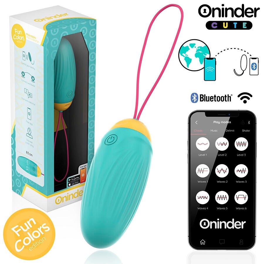 ONINDER CUTE - OVO DE SILICONE VIBRO-GIRATÓRIO LOVE PLEASURE - APLICATIVO MUNDIAL GRATUITO - Image 3