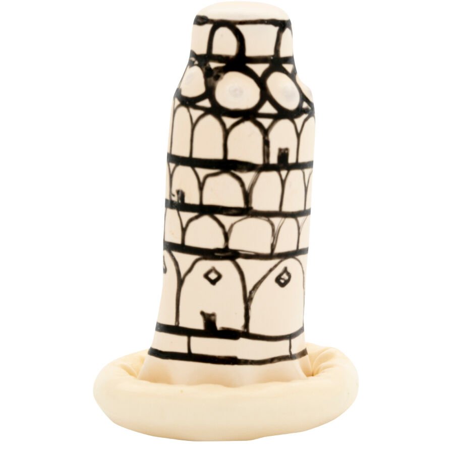 CONDOMERIE - PRESERVATIVOS NOVIDADES PINTADOS À MÃO TORRE DE PISA - Image 5