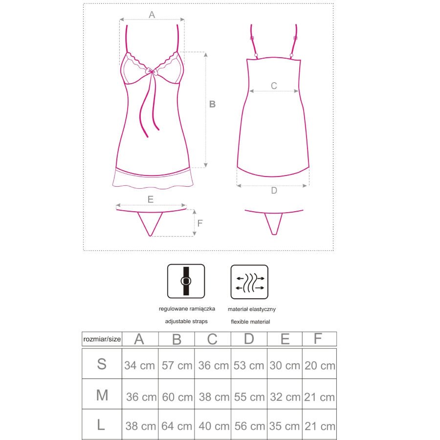 LIVCO CORSETTI FASHION - LUISE 1710 BABYDOLL + TANGA PRETA GG - Image 5