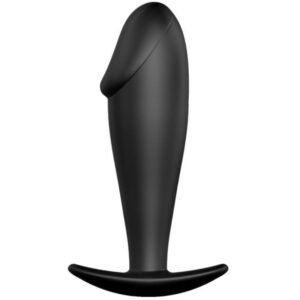 PRETTY LOVE - PLUG ANAL FORMA DE PÊNIS DE SILICONE PRETO