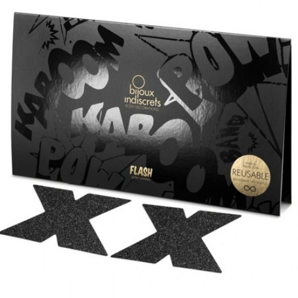 BIJOUX - INDISCRETS NIPPLE CAPS FLASH CROSS PRETO - Image 3