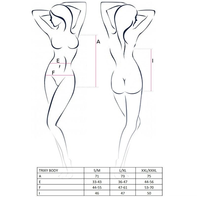 PASSION - MULHER TRIXY TEDDY PRETO TAMANHO S/M - Image 2