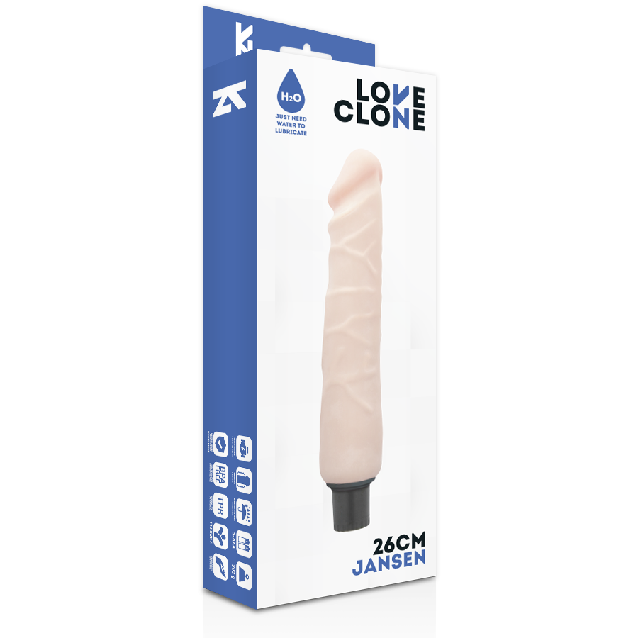 LOVECLONE - VIBRADOR AUTO LUBRIFICANTE JANSEN 26 CM -O- 4.2 CM - Image 4